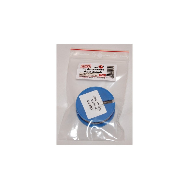 Fil de soudure étain-plomb (100 g) (fil de 5/10è) Decapod 9205 - Maketis Fil de soudure étain-plomb (100 g) (fil de 5/10è) Decapod 9205 - Maketis
