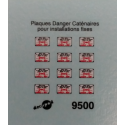 Danger of Death Plates for fixed installations H0 Decapod 9500 - Maketis