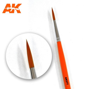 Brosse ronde à poils long pour Wash et Lavis AK Interactive AK577 - Maketis
