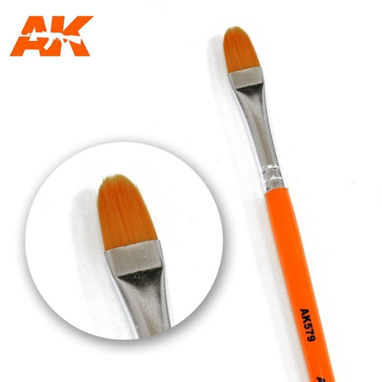 Brosse ronde pour brossage à sec / Dry brush AK Interactive AK579 - Maketis
