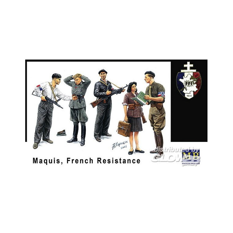 Maquis résistance français 1/35 Master Box Ltd MB3551 - Maketis