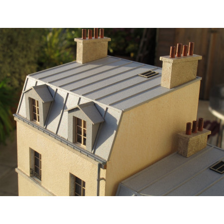 Immeuble de ville étroit mansardé R+3 HO Cités Miniatures BV-016 - Maketis Immeuble de ville étroit mansardé R+3 HO Cités Miniatures BV-016 - Maketis