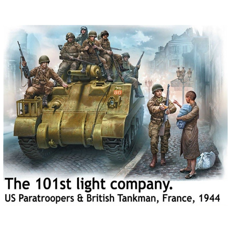 Parachutistes américains 101ème, France 1944 1/35 Master Box 35164 - Maketis