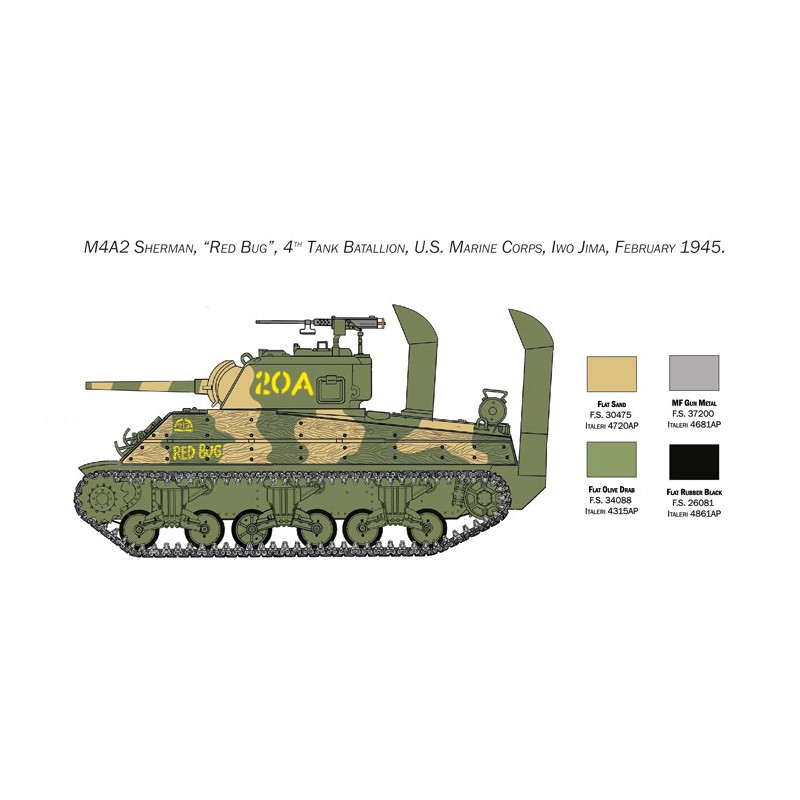 Char M4A2 Sherman US Marine Corps 1/35 Italeri 6583