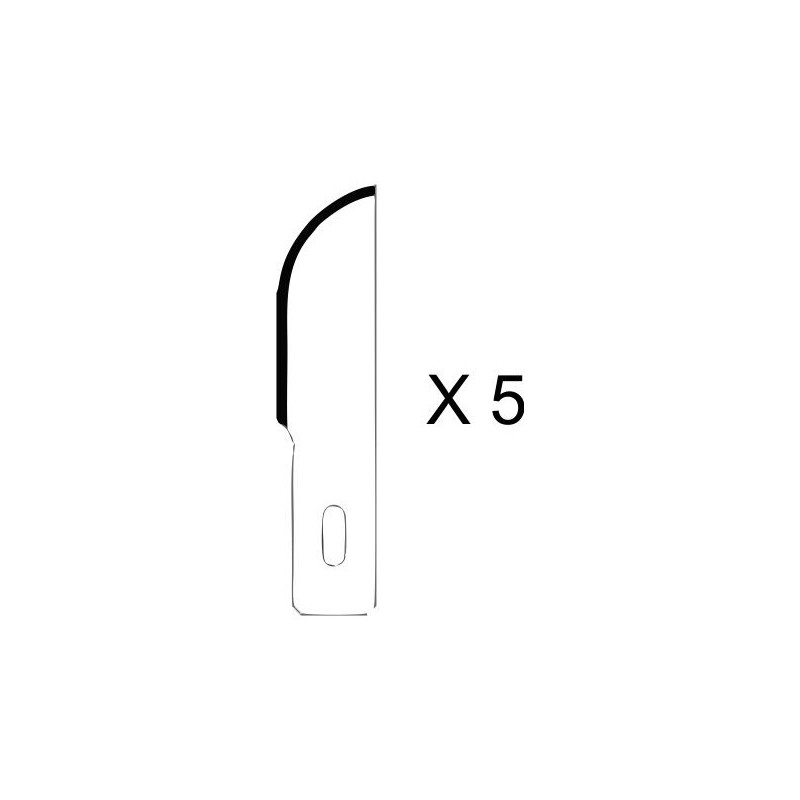 Set de 5 lames pour couteau de précision n°2