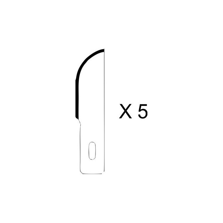 Set de 5 lames pour couteau de précision n°2