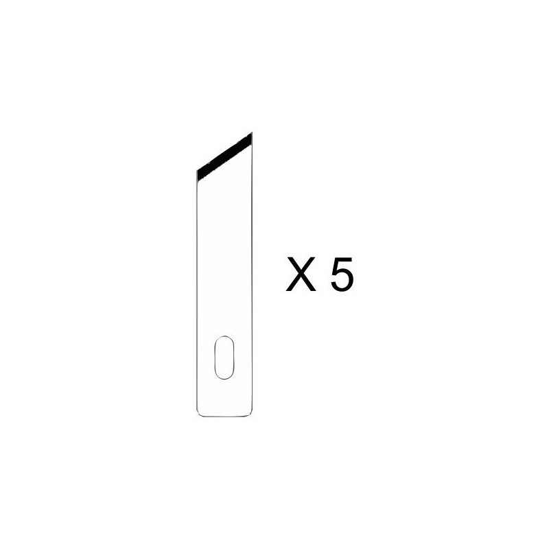 Set de 5 lames pour couteau de précision n°2