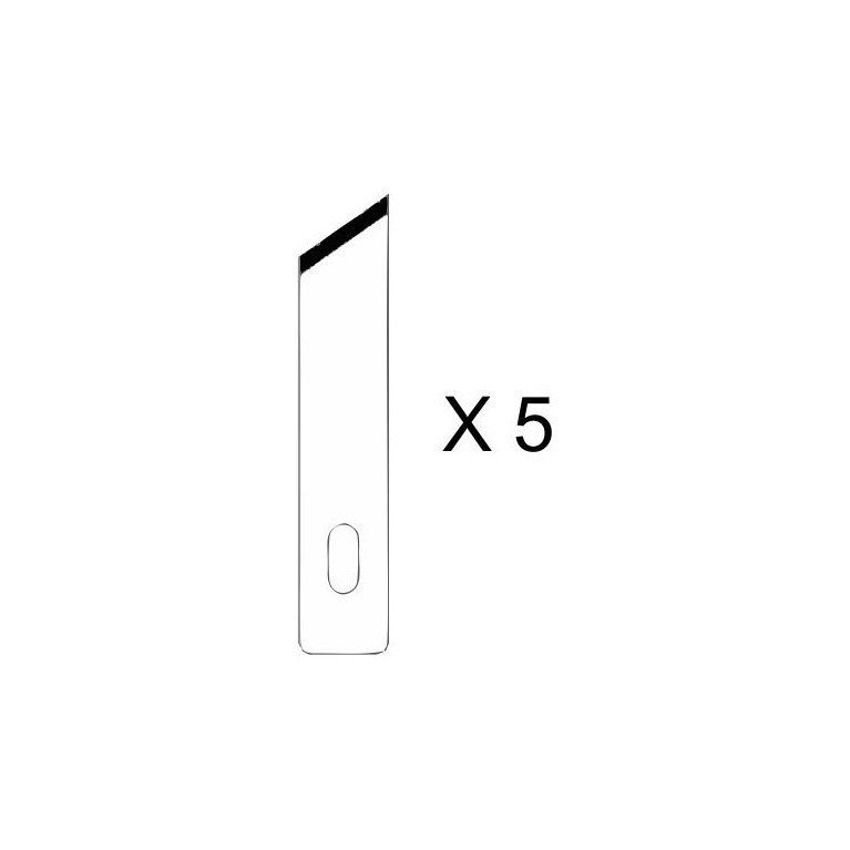 Set de 5 lames pour couteau de précision n°2