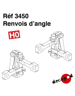 Renvois d'angle (4 pcs) HO Decapod 3450 - Maketis