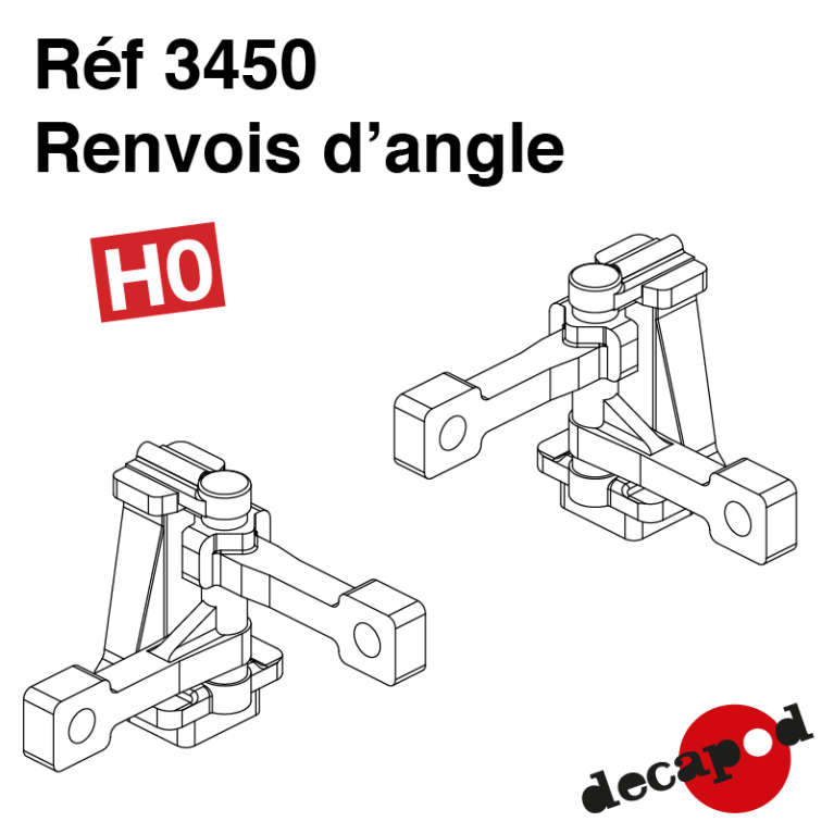 Kegelrad-Getriebe (4 St) H0 Decapod 3450 - Maketis