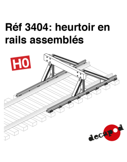Heurtoir en rails assemblés HO Decapod 3404 - Maketis