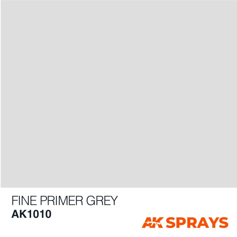 Bombe d'apprêt Gris 400ml (Inclus 2 diffuseurs) AK Interactive AK1010