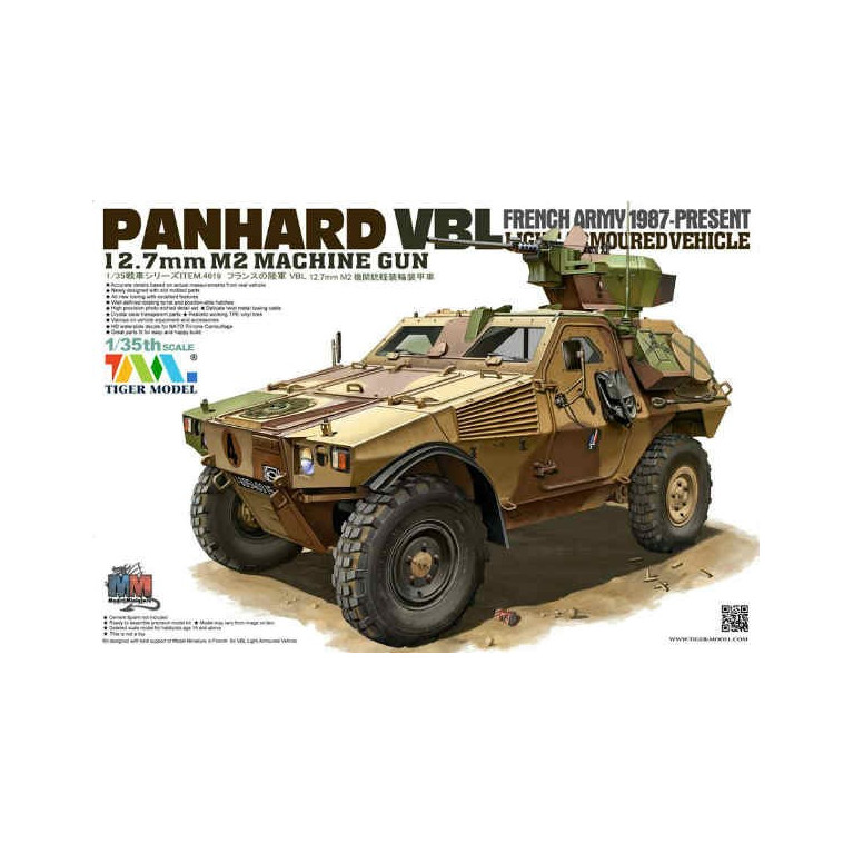 Patrouille française Panhard VBL armement léger 1/35 Tigermodel 4619