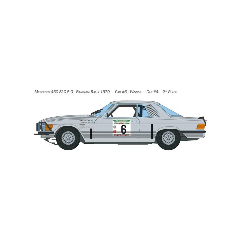 Voiture Mercedes 450 SLC Bandama Rallye 1/24 Italeri 3632