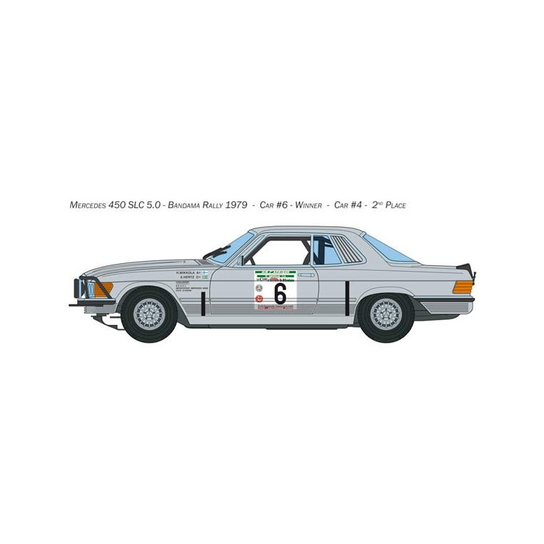 Voiture Mercedes 450 SLC Bandama Rallye 1/24 Italeri 3632