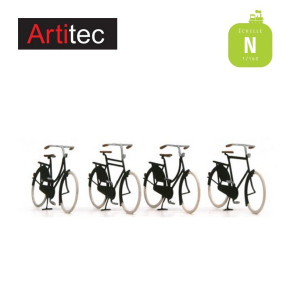 Set de 4 vélos anciens N (1/160) Artitec 316.02 - Maketis