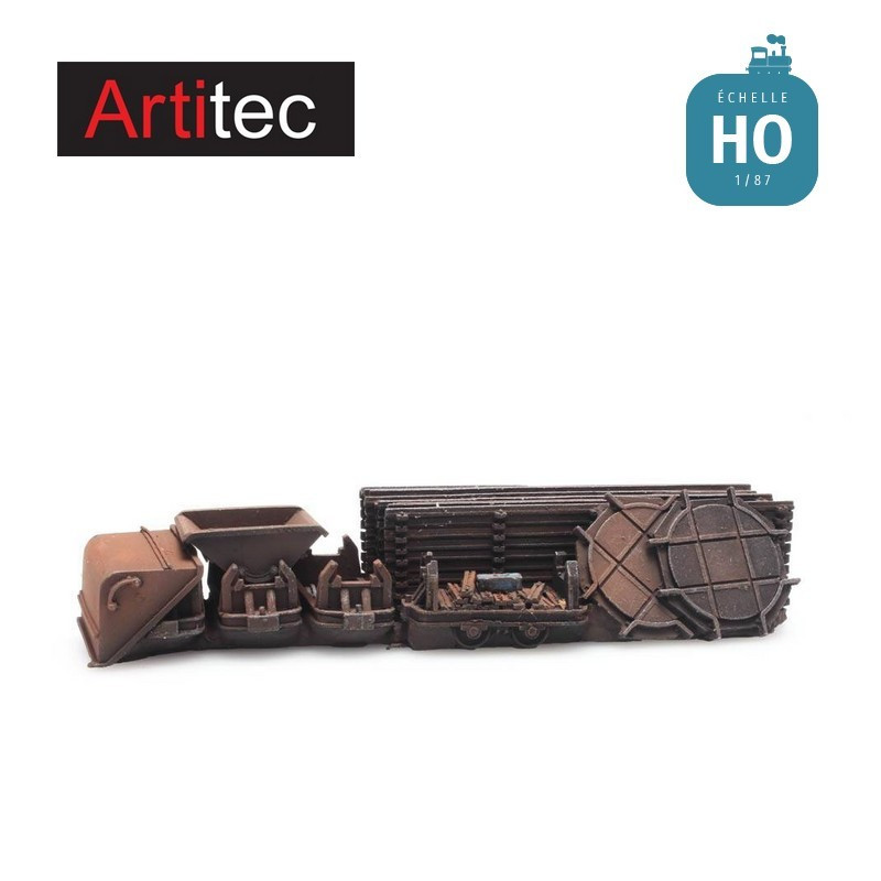 Chargement coupons voie étroite et wagonnets HO Artitec 487.801.61