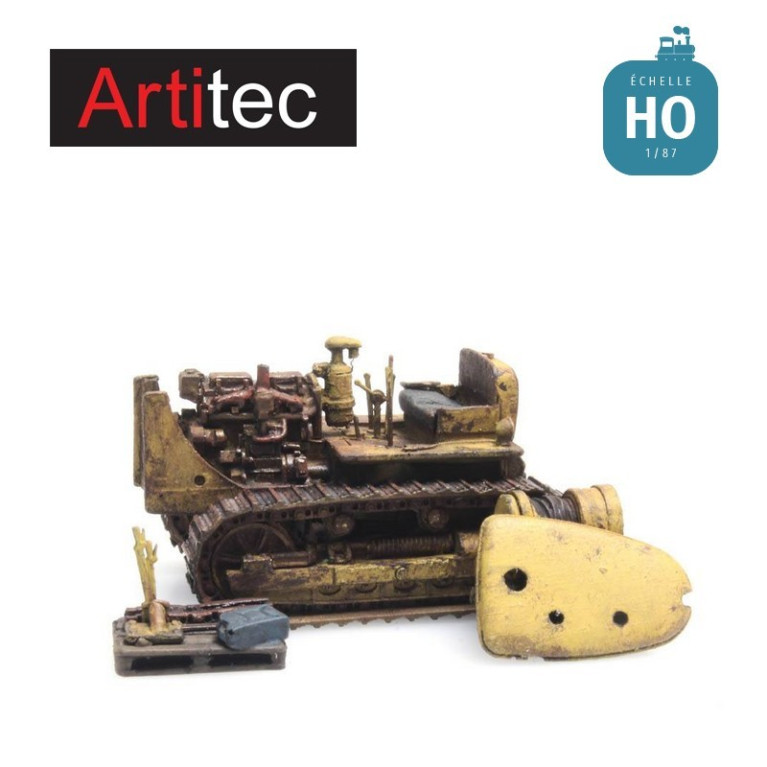 Bulldozer Caterpillar D7 rouillé RIP série HO Artitec 487.601.01 Bulldozer Caterpillar D7 rouillé RIP série HO Artitec 487.601.01