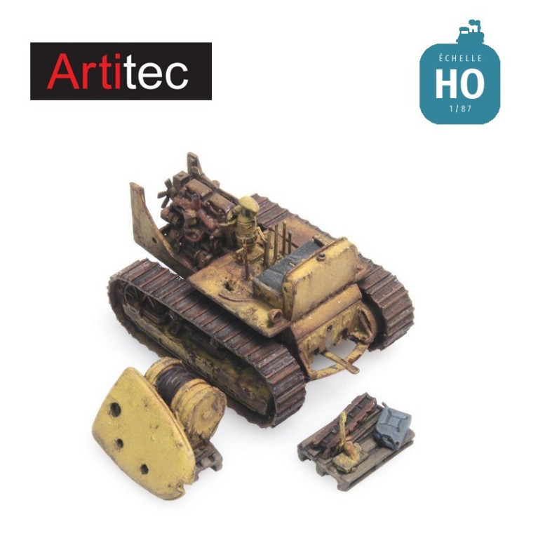 Bulldozer Caterpillar D7 rouillé RIP série HO Artitec 487.601.01 Bulldozer Caterpillar D7 rouillé RIP série HO Artitec 487.601.01
