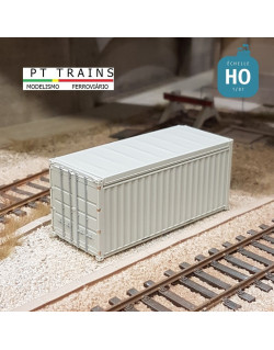 Container 20´OT type SEACO (non décoré) HO PT TRAINS 802502 - Maketis