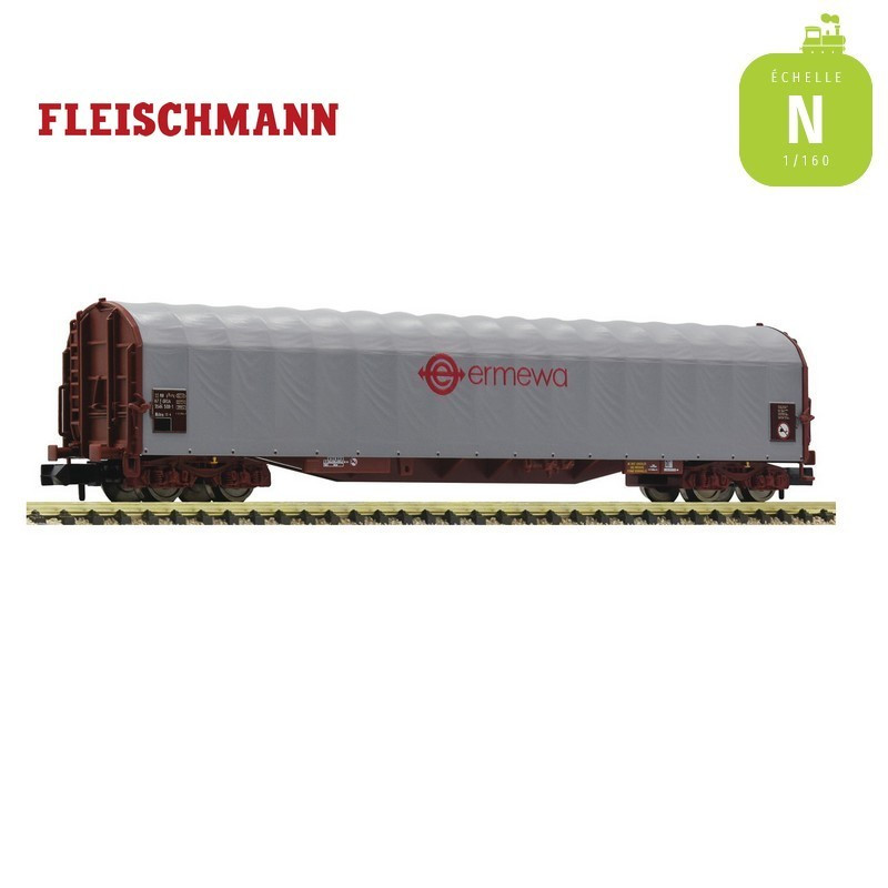 Wagon à bâche coulissante de l'ERMEWA Fleischmann 837710