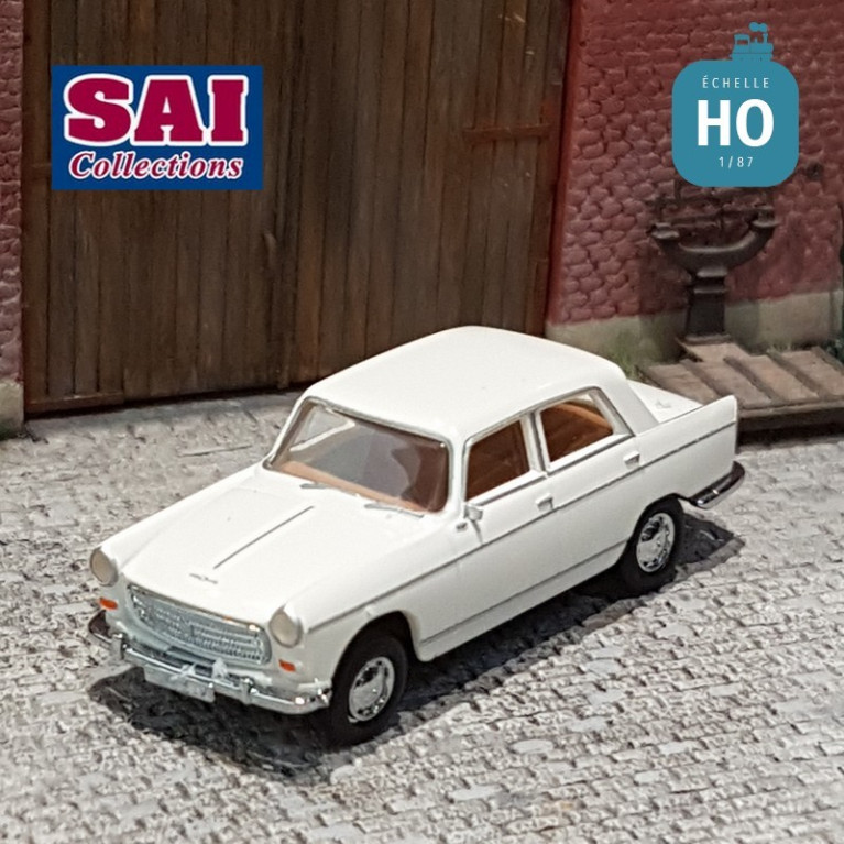 Peugeot 404, blanche Brekina SAI 2320 - Maketis