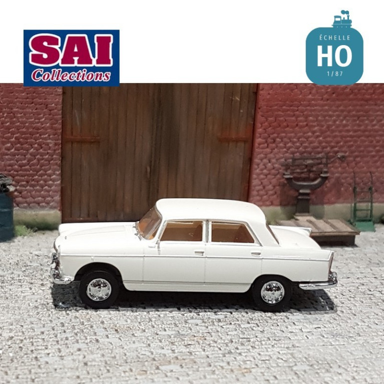 Peugeot 404, blanche Brekina SAI 2320 - Maketis