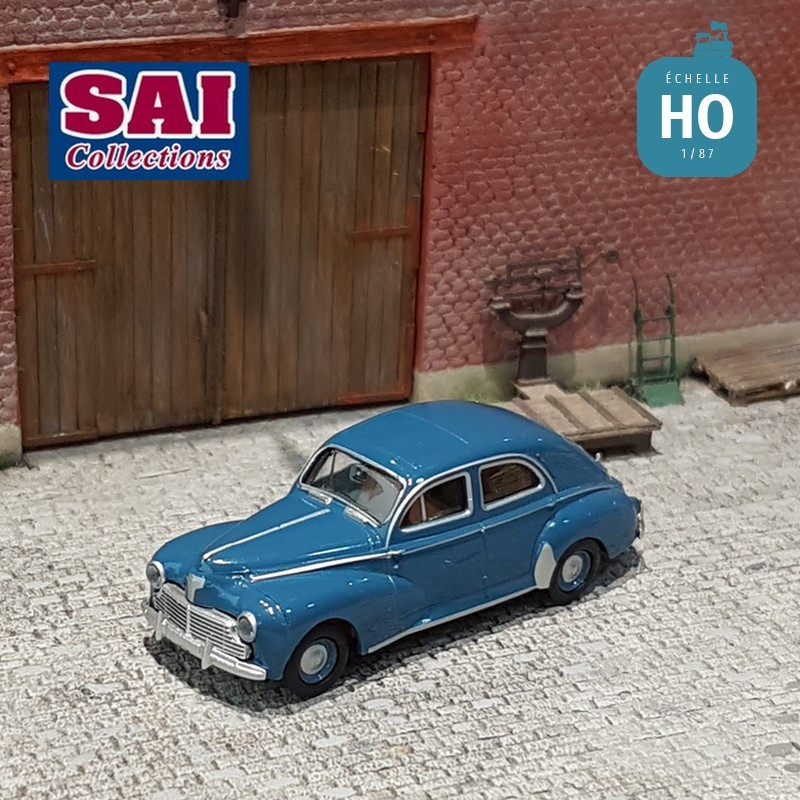 Voiture Peugeot 203 bleu azur perle HO Brekina SAI 2507 - Maketis