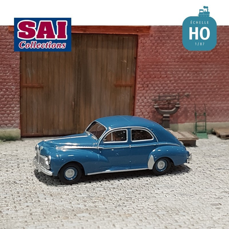 Voiture Peugeot 203 bleu azur perle HO Brekina SAI 2507 - Maketis