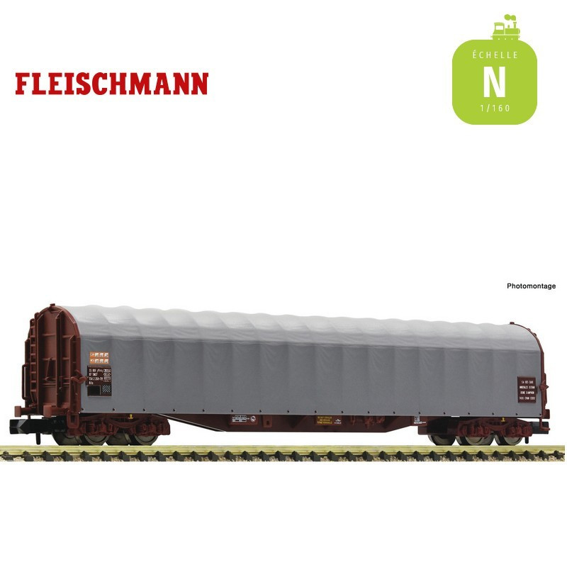 Wagon bâche coulissante SNCF Ep V N Fleischmann 837713 - Maketis
