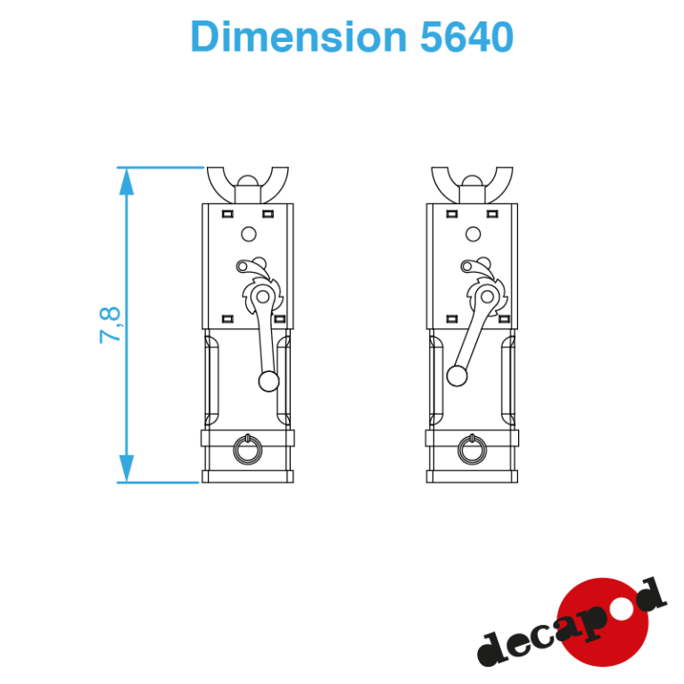 Crics bois (4 pcs) HO Decapod 5640 - Maketis