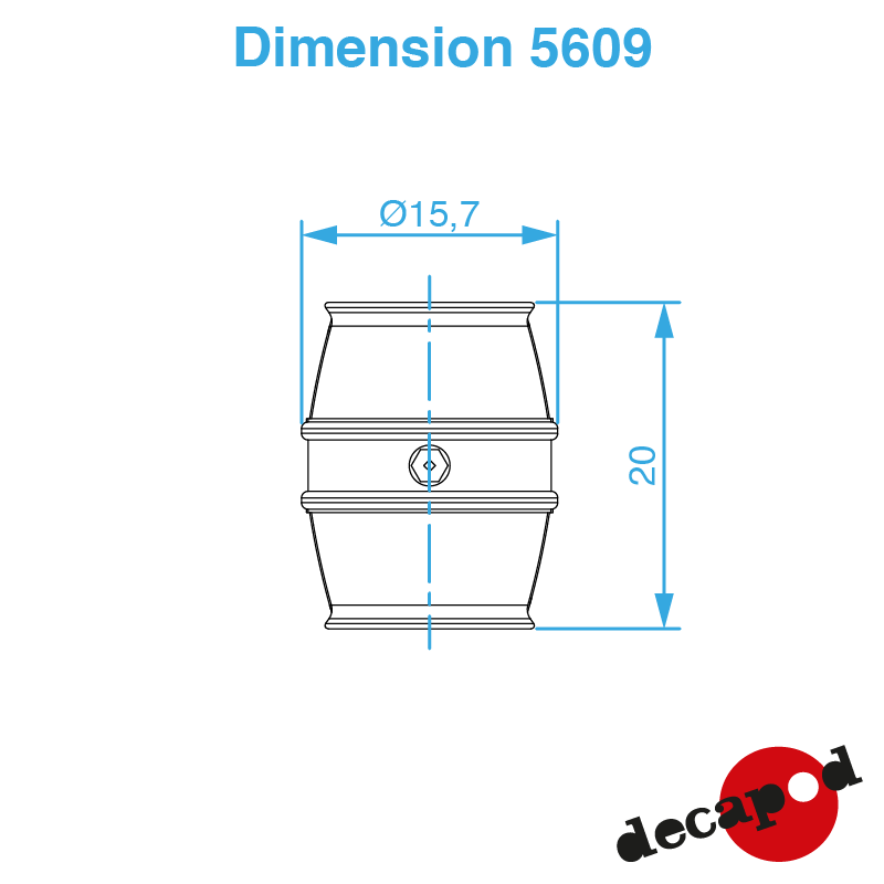 Metallfässer (4 St) 0 Decapod 5609 - Maketis