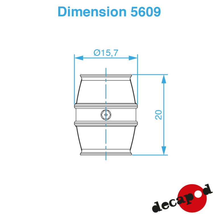 Metal barrels (4 pcs) 0 Decapod 5609 - Maketis Metal barrels (4 pcs) 0 Decapod 5609 - Maketis
