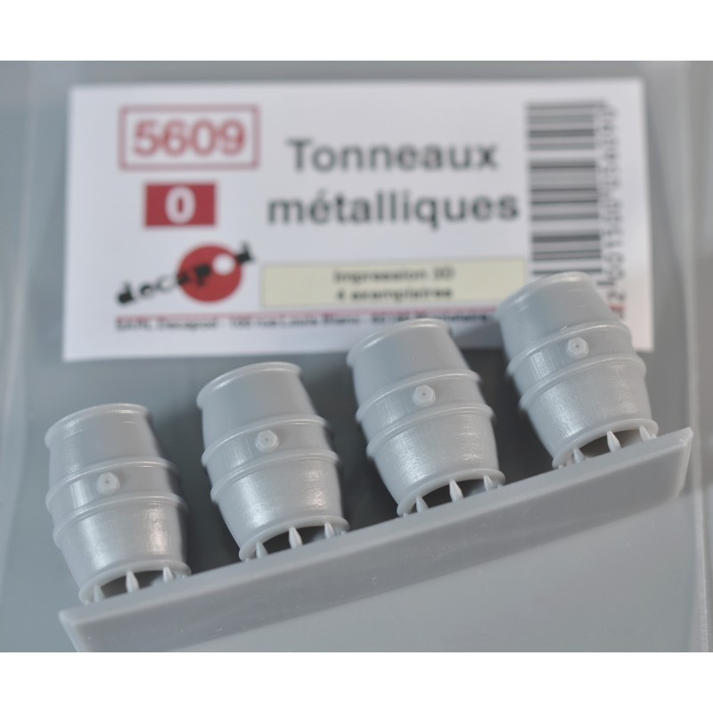 Tonneaux métalliques (4 pcs) O Decapod 5609 - Maketis