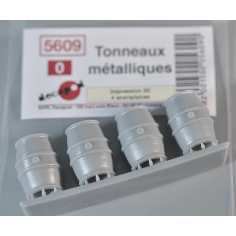 Metal barrels (4 pcs) 0 Decapod 5609 - Maketis Metal barrels (4 pcs) 0 Decapod 5609 - Maketis