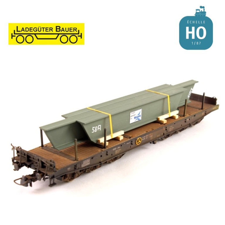 Poutre métallique HO Ladegüter Bauer H01015 - Maketis Poutre métallique HO Ladegüter Bauer H01015 - Maketis