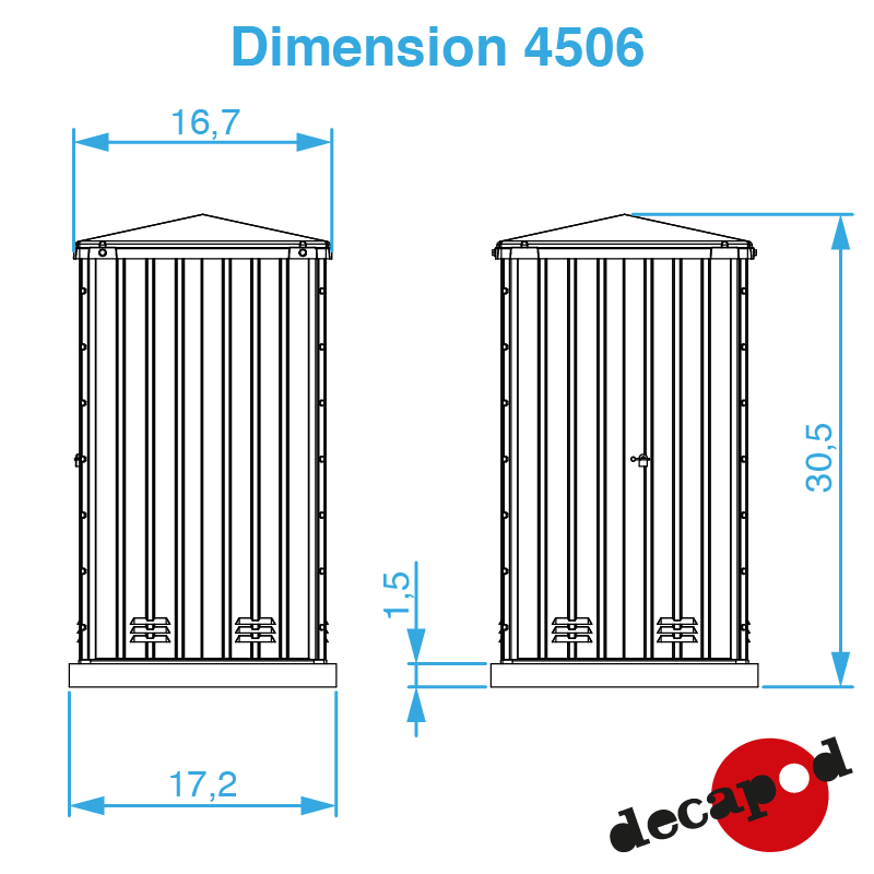 Guérite électrique type 80 HO Decapod 4506 - Maketis