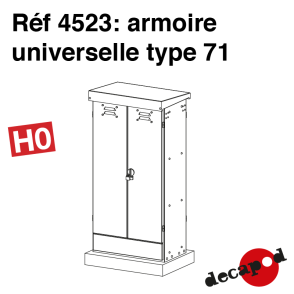 Universal cabinet type 71 H0 Decapod 4523 - Maketis