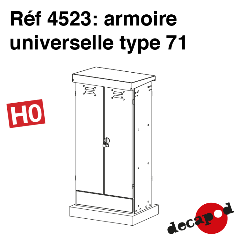 Universal cabinet type 71 H0 Decapod 4523 - Maketis Universal cabinet type 71 H0 Decapod 4523 - Maketis