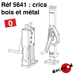 Crics bois et métal (8 pcs) O Decapod 5641 - Maketis