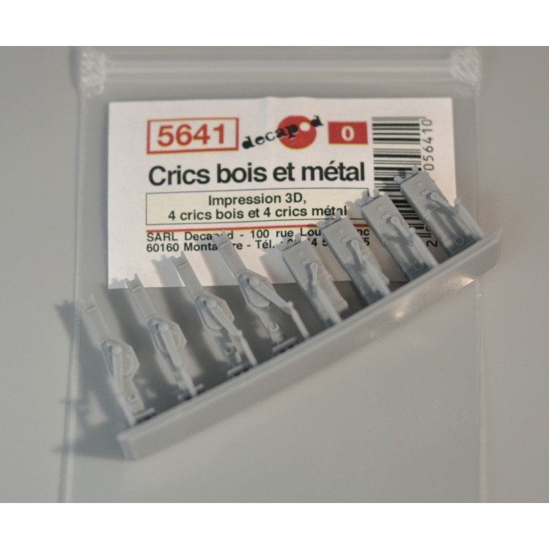 Crics bois et métal (8 pcs) O Decapod 5641 - Maketis