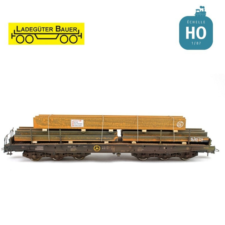 Profilés acier en H Pack 2 HO Ladegüter Bauer H01065 - Maketis Profilés acier en H Pack 2 HO Ladegüter Bauer H01065 - Maketis