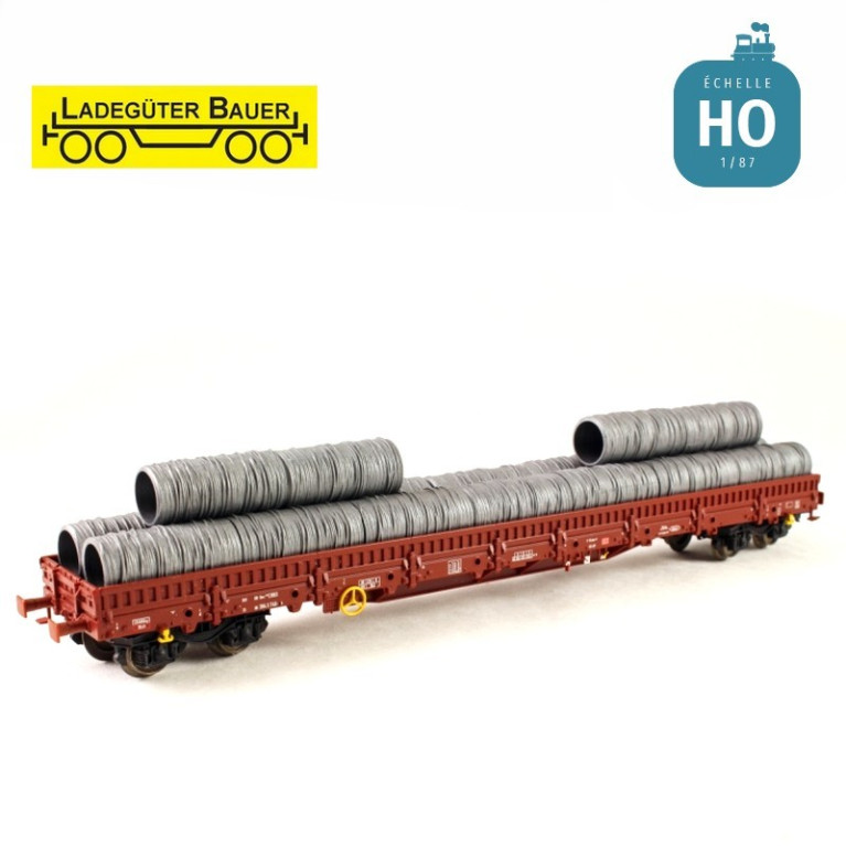 Bobines de fils d'acier, long chargement HO Ladegüter Bauer H01129 - Maketis Bobines de fils d'acier, long chargement HO Ladegüter Bauer H01129 - Maketis