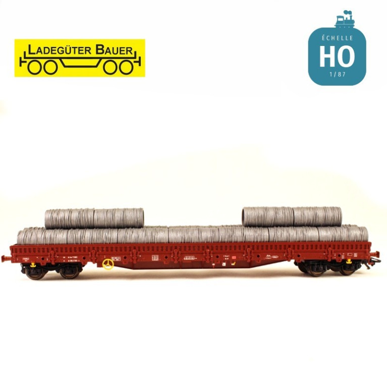 Bobines de fils d'acier, long chargement HO Ladegüter Bauer H01129 - Maketis Bobines de fils d'acier, long chargement HO Ladegüter Bauer H01129 - Maketis