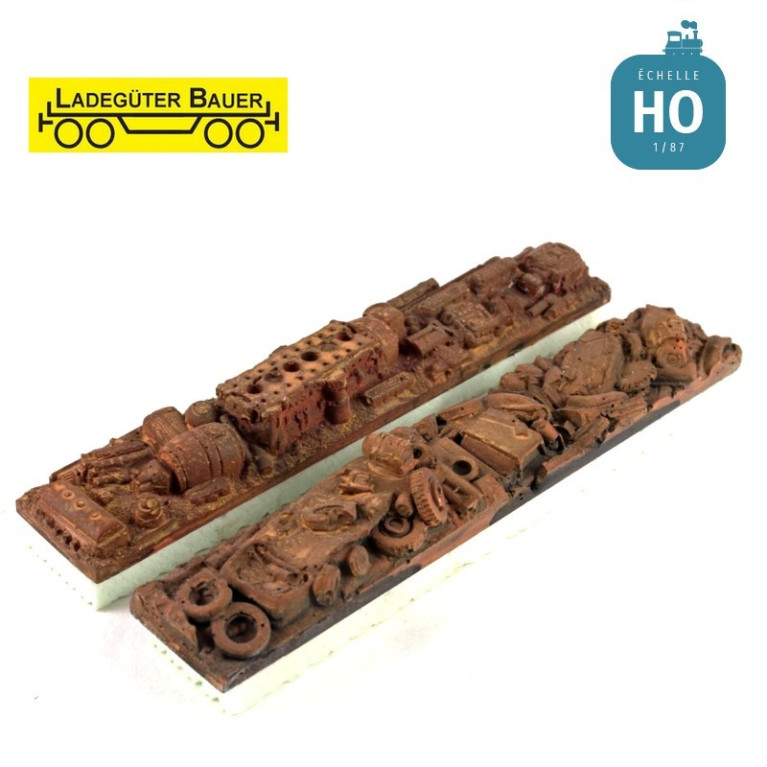 2 Ladungen Altschrott H0 Ladegüter Bauer H01200 - Maketis