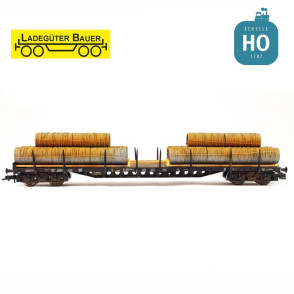 Bobines de fils d'acier pour grand wagon HO Ladegüter Bauer H01230 - Maketis