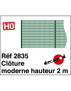 Moderne Zaunhöhe 2m H0 Decapod 2835