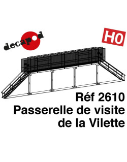 Passerelle de visite type La Villette HO Decapod 2610