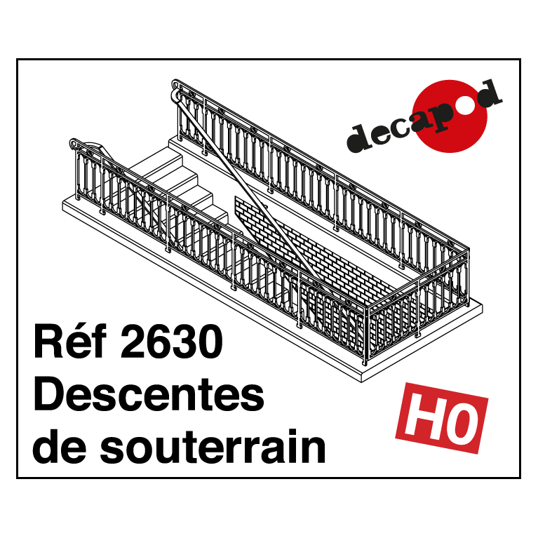 Descentes de souterrain HO Decapod 2630 - Maketis