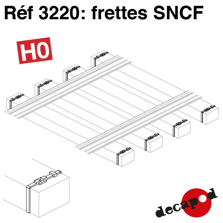 SNCF-Schlafwagenfracht (350 St) H0 Decapod 3220 - Maketis